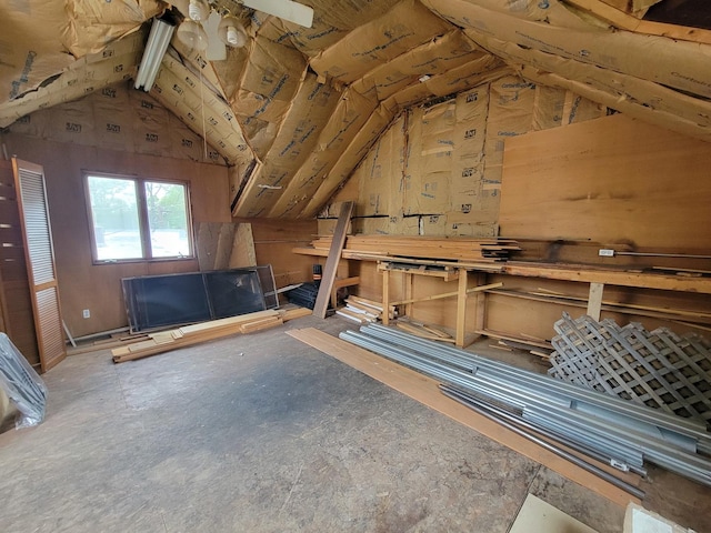 view of attic