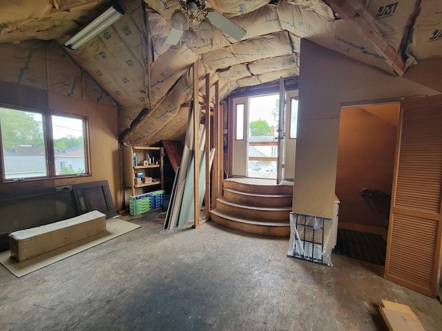 view of attic