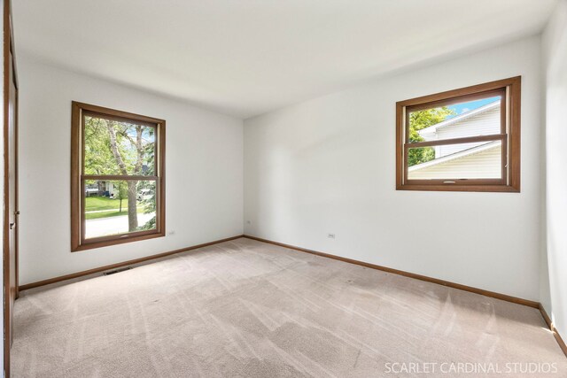 6540 Terrace Dr, Downers Grove, IL 60516 - unfurnished room with healthy amount of natural light, baseboards, and light colored carpet