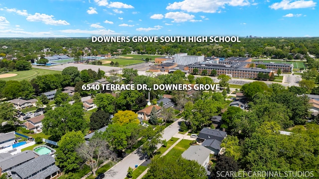 6540 Terrace Dr, Downers Grove, IL 60516 - aerial view of residential area