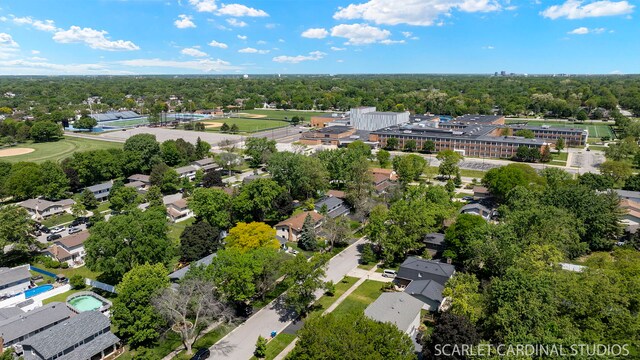 6540 Terrace Dr, Downers Grove, IL 60516 - aerial perspective of suburban area
