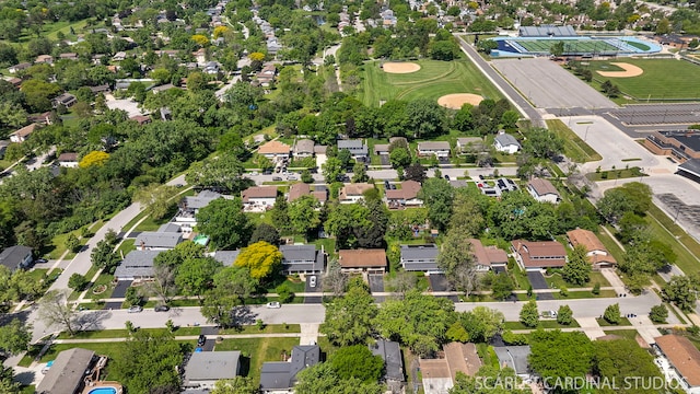6540 Terrace Dr, Downers Grove, IL 60516 - aerial overview of property's location featuring nearby suburban area
