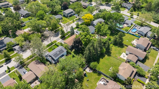 6540 Terrace Dr, Downers Grove, IL 60516 - aerial perspective of suburban area