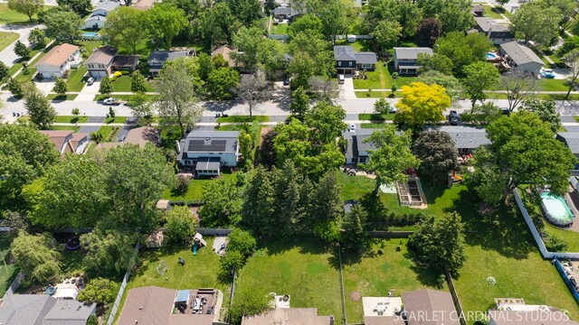 6540 Terrace Dr, Downers Grove, IL 60516 - aerial perspective of suburban area