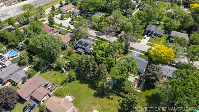 6540 Terrace Dr, Downers Grove, IL 60516 - aerial overview of property's location with nearby suburban area