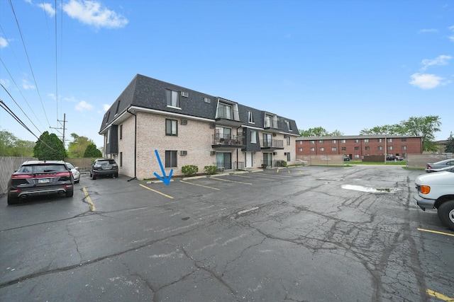 view of uncovered parking lot