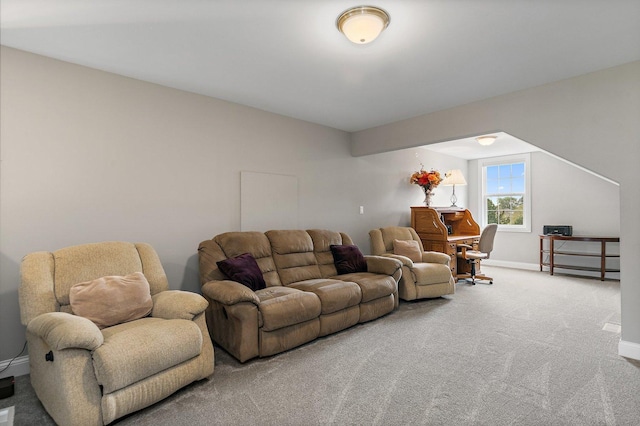 11130 Alpine Ln, Orland Park, IL 60467 - carpeted living room featuring baseboards and a desk