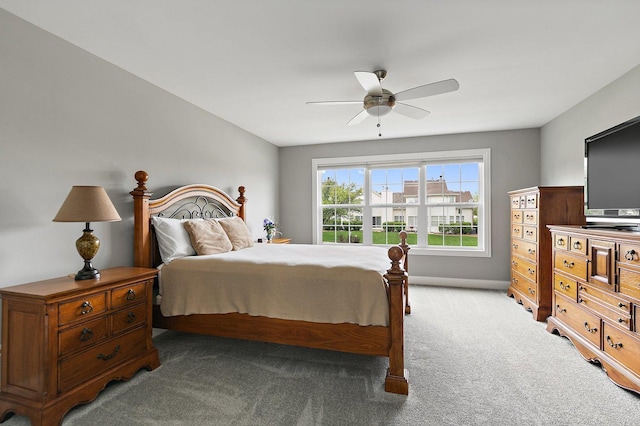 11130 Alpine Ln, Orland Park, IL 60467 - carpeted bedroom featuring a ceiling fan