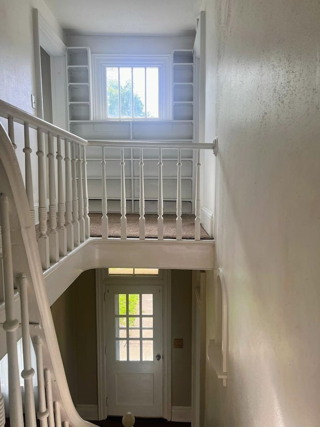 view of staircase