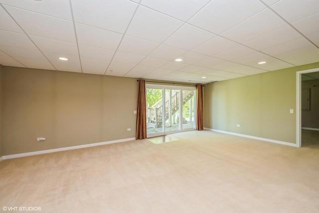 14112 Redmond Dr, Huntley, IL 60142 - unfurnished room with light carpet, baseboards, and recessed lighting