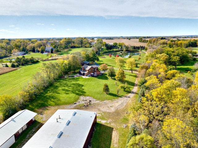 4508 Mccauley Rd, Woodstock, IL 60098 - view from above of property with a nearby body of water