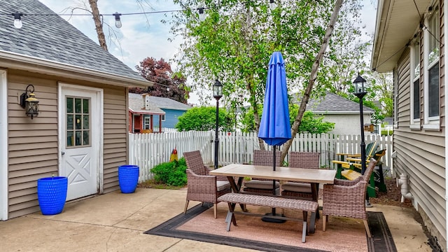 621 Marcy St, Ottawa, IL 61350 - view of patio / terrace with outdoor dining space and fence