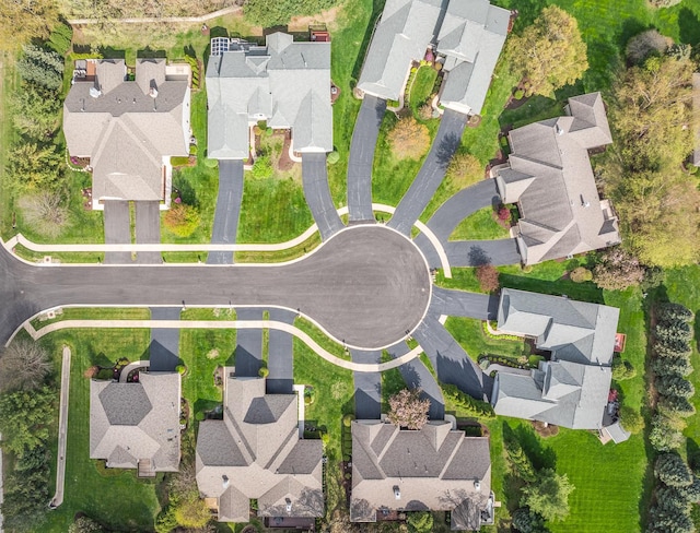 bird's eye view featuring a residential view