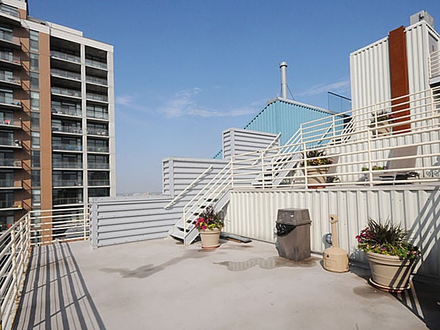 view of patio / terrace with a balcony