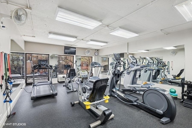 view of workout area