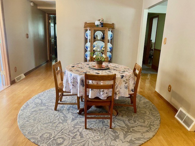300 Marquette Ln, Spring Valley, IL 61362 - dining space with wood finished floors and baseboards