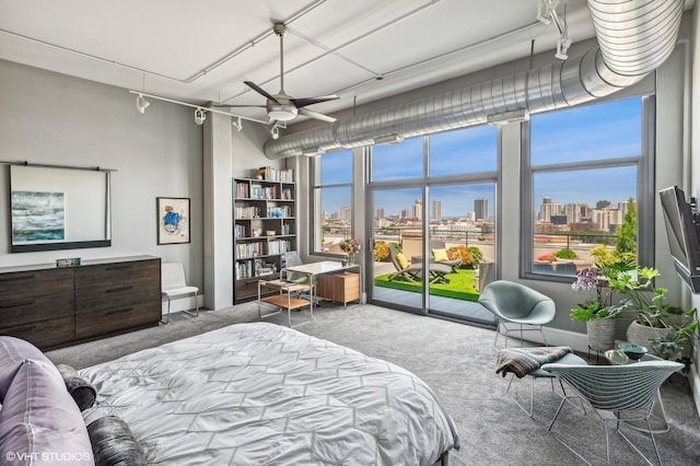 900 N Kingsbury St Unit 1150, Chicago, IL 60610 - carpeted bedroom featuring multiple windows and access to outside