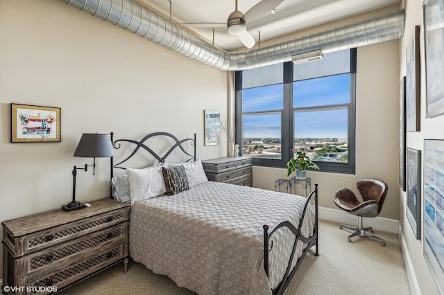 900 N Kingsbury St Unit 1150, Chicago, IL 60610 - carpeted bedroom with baseboards and a ceiling fan