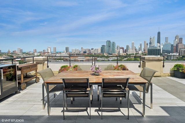 900 N Kingsbury St Unit 1150, Chicago, IL 60610 - view of patio / terrace with a skyline view