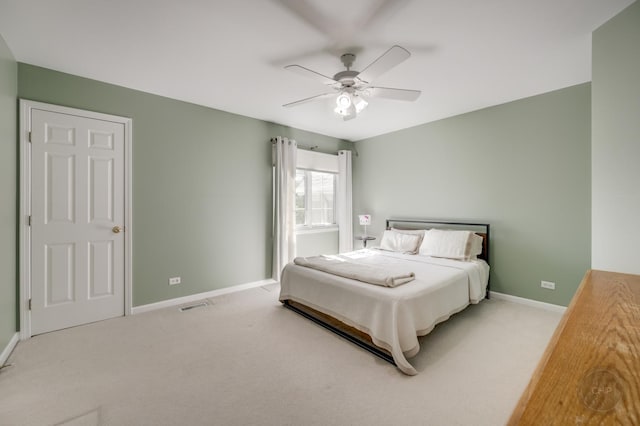 2411 Williamstown Ct, Naperville, IL 60564 - bedroom featuring carpet, baseboards, and a ceiling fan