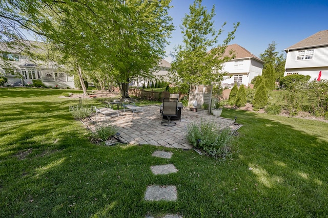 2411 Williamstown Ct, Naperville, IL 60564 - view of green lawn featuring a patio