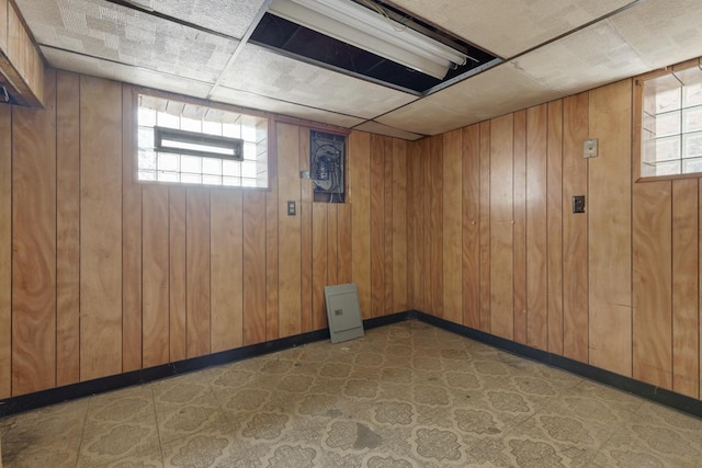 10129 S Indiana Ave, Chicago, IL 60628 - basement with wooden walls and baseboards