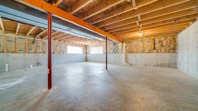 view of basement