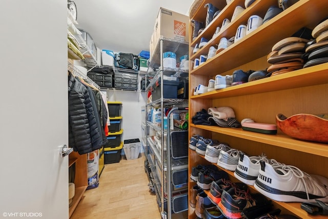 view of storage area
