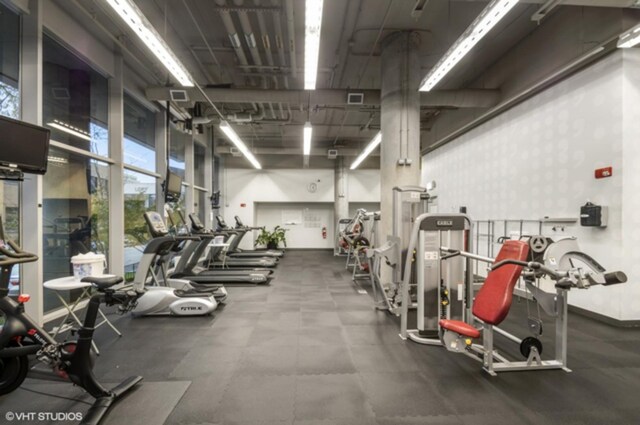 view of workout area