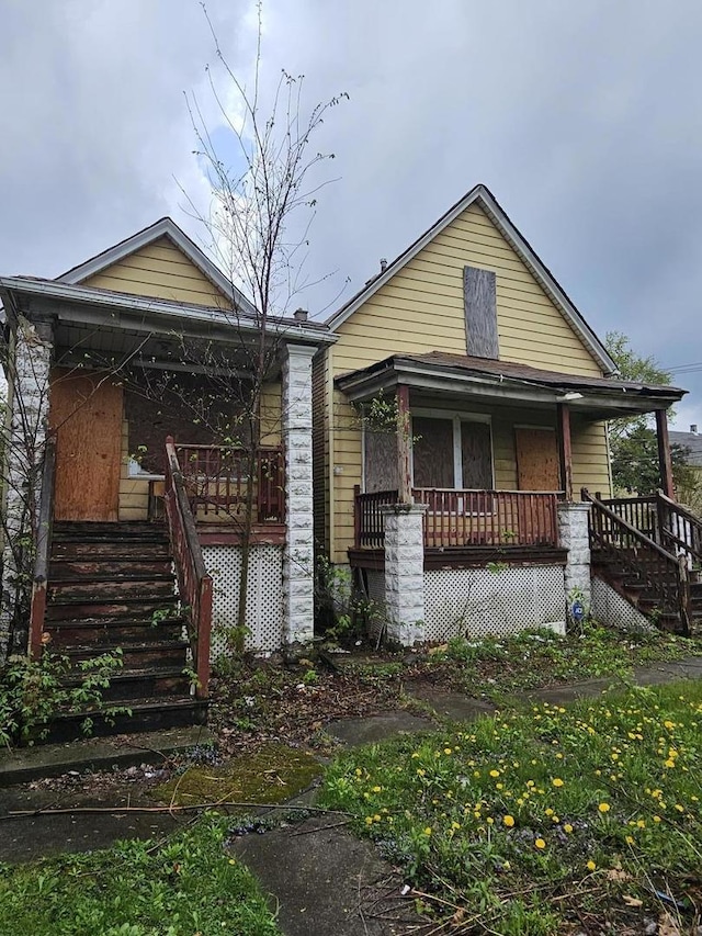 11920 S Calumet Ave, Chicago, IL 60628 - view of front of home with stairs and a porch