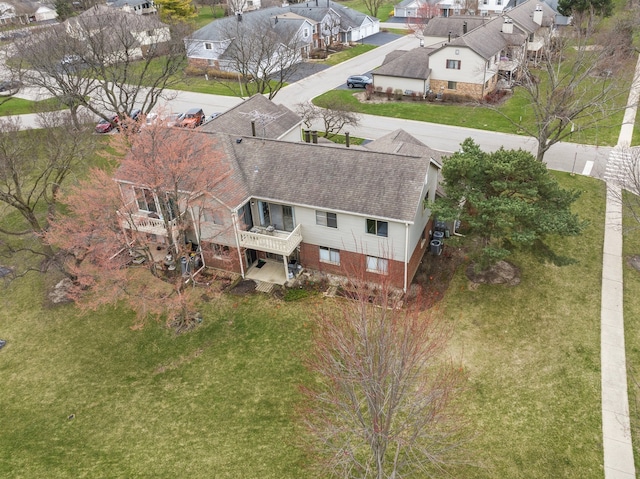 5177 Coventry Ln Unit D, Gurnee, IL 60031 - drone / aerial view with a residential view