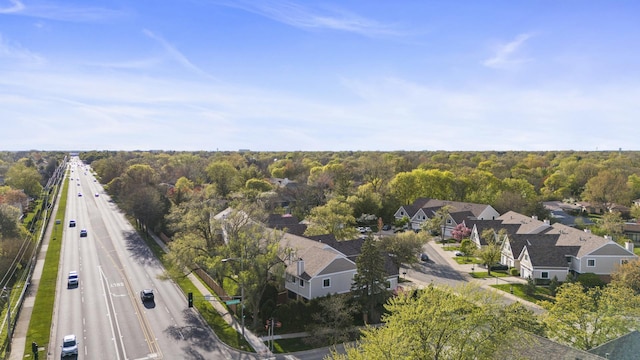 drone / aerial view with a residential view