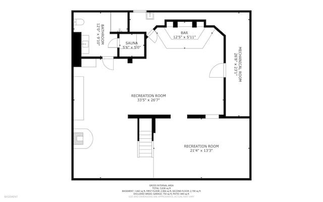 11 N Meadow Ct, South Barrington, IL 60010 - floor plan / room layout