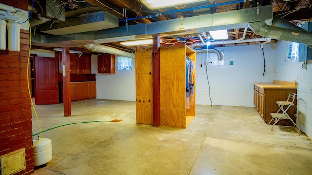 214 W Watson St, Forrest, IL 61741 - below grade area featuring concrete block wall