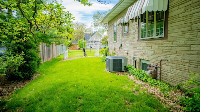 214 W Watson St, Forrest, IL 61741 - view of yard with central AC unit