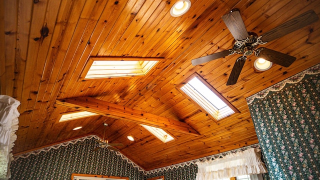 214 W Watson St, Forrest, IL 61741 - detailed view of a skylight, recessed lighting, and ceiling fan