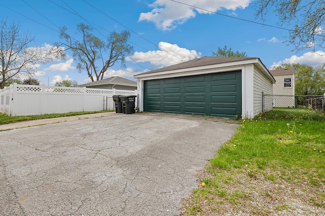 3668 Adams St, Lansing, IL 60438 - detached garage featuring fence