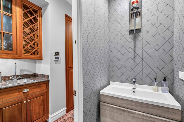 bathroom featuring vanity