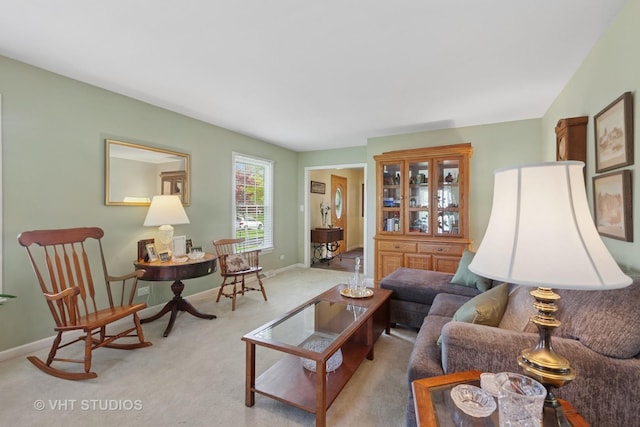 29W107 Lakeside Dr, Naperville, IL 60564 - living room featuring baseboards and light carpet