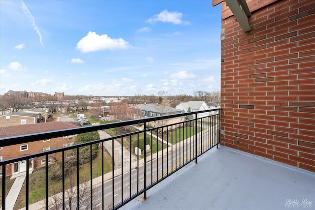view of balcony