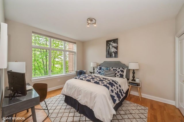 40 Prairie Park Dr Unit 206, Wheeling, IL 60090 - bedroom featuring baseboards and light wood-style floors