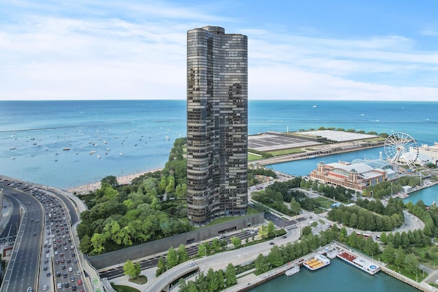 505 N Lake Shore Dr Unit 6304-6305, Chicago, IL 60611 - bird's eye view with a water view