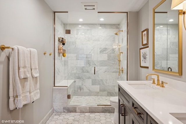 1122 N Dearborn St Unit 10A, Chicago, IL 60610 - full bath featuring toilet, a stall shower, and a sink