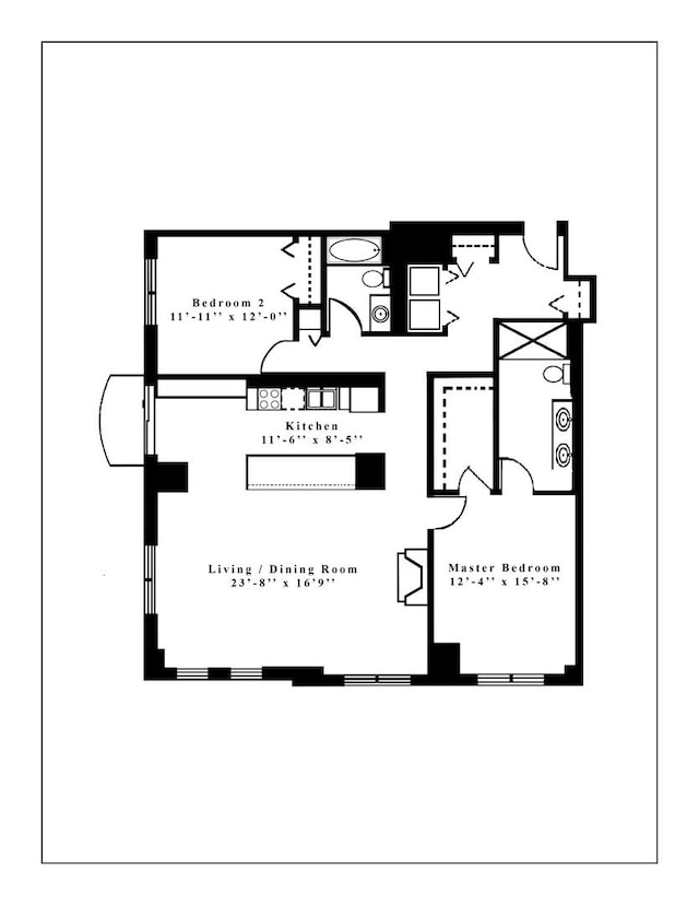 1122 N Dearborn St Unit 10A, Chicago, IL 60610 - floor plan