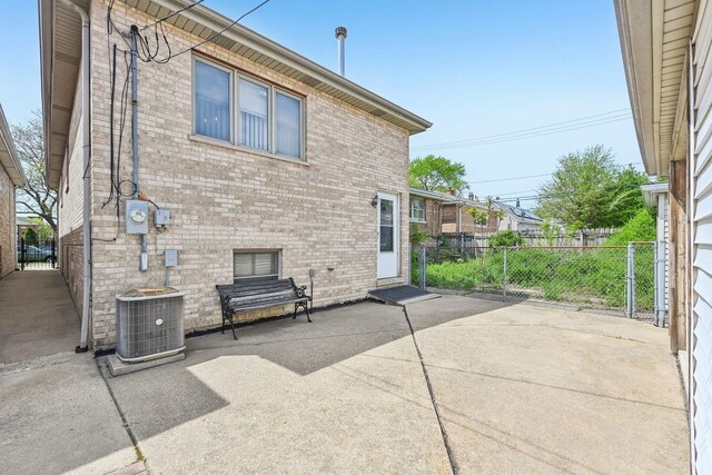 2740 W 35th Pl, Chicago, IL 60632 - view of patio with fence and central air condition unit