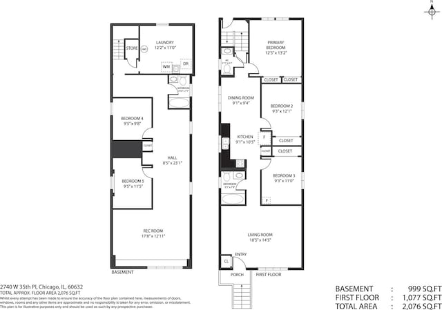 2740 W 35th Pl, Chicago, IL 60632 - home floor plan