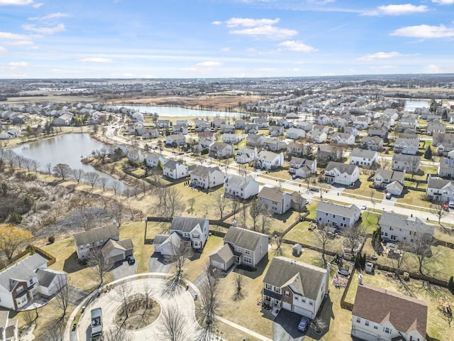 536 W Caldwell Dr, Round Lake, IL 60073 - aerial view featuring a water view and a residential view