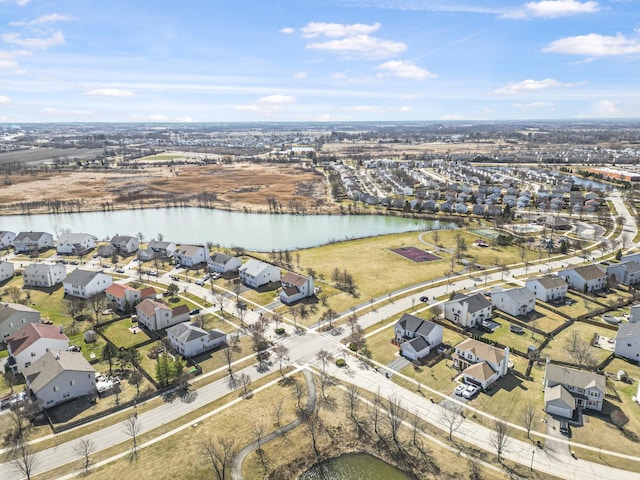 536 W Caldwell Dr, Round Lake, IL 60073 - drone / aerial view with a water view and a residential view