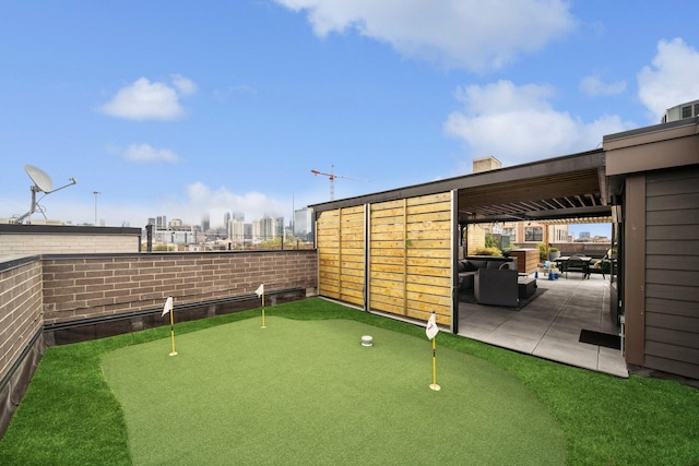exterior space with a patio