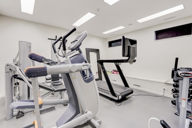 view of workout room